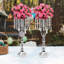 6PCS Support à fleurs en cristal, route de mariage, grands porte-fleurs, centre de table, vase en cristal en métal pour tables de réception, fournitures de mariage -97872316-97872313