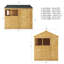 Mercia 8 x 6ft Shiplap Apex Shed