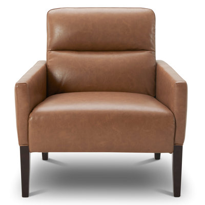 Katya Faux Leather Armchair