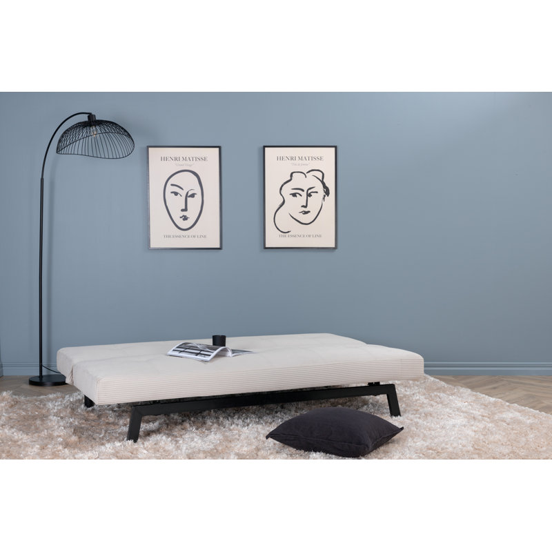 Berke 2 Seater Sofa Bed, Beige