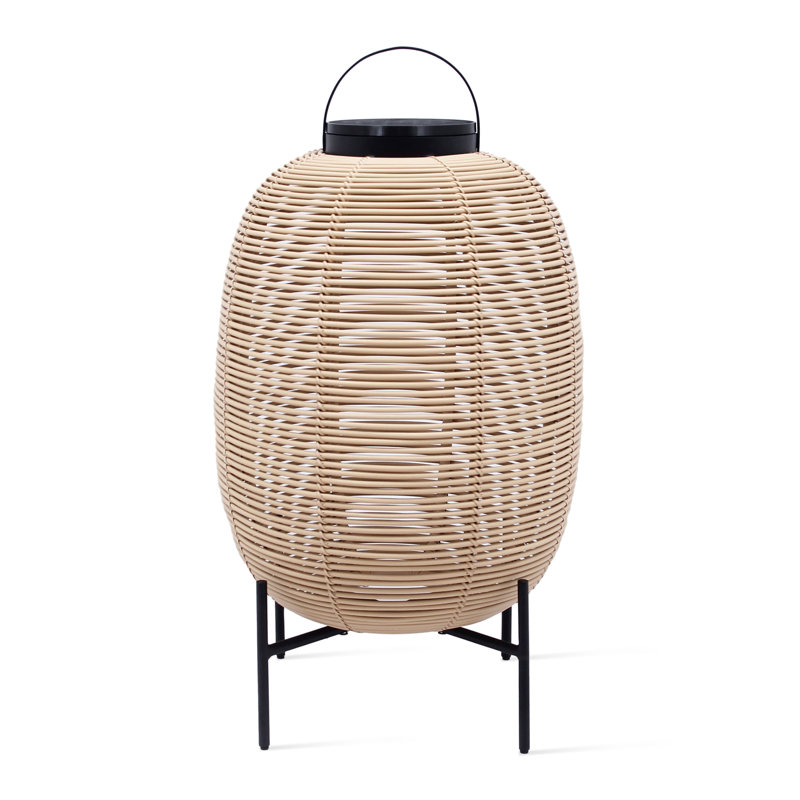 Tika LED Outdoor Wall Lantern, Camel, 27.17" H x 18.5" W x 18.5" D