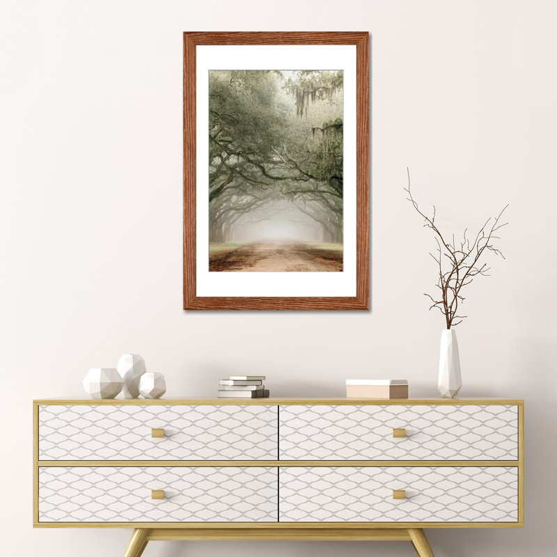 Plantation Drive, Classic Wood Open Corner Frame Paper, 24" H x 16" W x 1" D