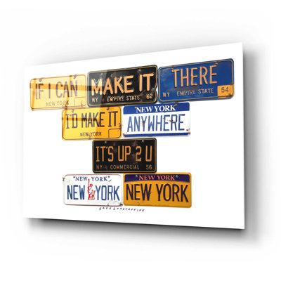 Red Barrel Studio® «New York NY» par Gregory Constantine, art mural en verre acrylique