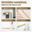 Premium Solid Wood Handrails for Indoor Stairs, Safety Wall Mount Handrail-109767939