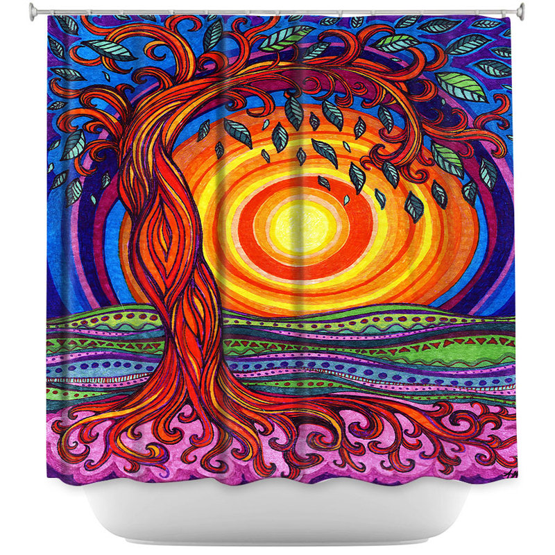 Rideau de douche simple arbre of life