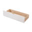 Lit de jour double en bois avec deux tiroirs, blanc-1831486899