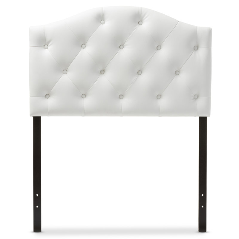 Tête de lit simple tapissier Baxton Studio Myra , Blanc, Simple