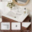 Meuble-lavabo 29 po avec lavabo, meuble-lavabo Mid-Century 29 po