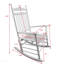 Chaise berçante balcon pour adulte - blanc