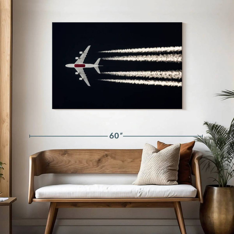Mehar Night Sky Airplane, 30" H x 45" W