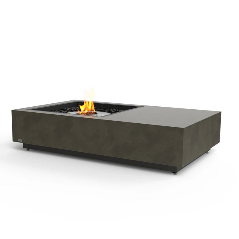 Ecosmart - Manhattan 50, Fire Pit Tables, Graphite, Gas Lp/ng Stainless Steel Burner - Esf.o.mha.50.gh.g, Natural
