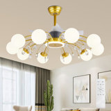39.4" Bladeless Ceiling Fan with Remote and 10 lights