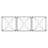 Quilt Block-Circles Wall Trellis Panels (3 panels)