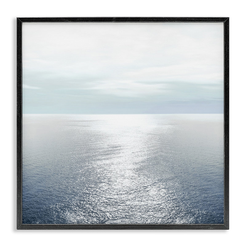 «Ocean Ripples Scenery» par Maggie Olsen, Giclée encadrée noir minuit, H 12 po x l 12 po x P 1,5 po