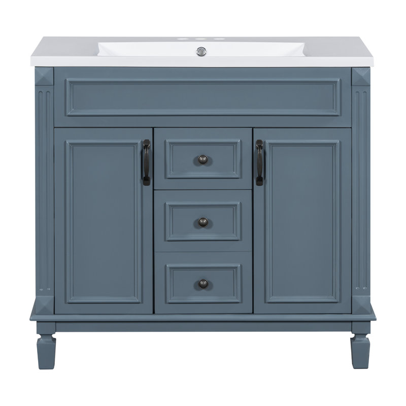 Armoire de salle de bain Tenara, Bleu