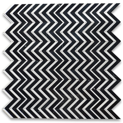 12" x 11" Marble Mosaic Wall & Floor Tile