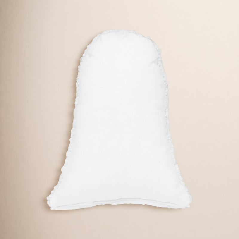 Halloween Ghost Hooked Throw Pillow, Ghost