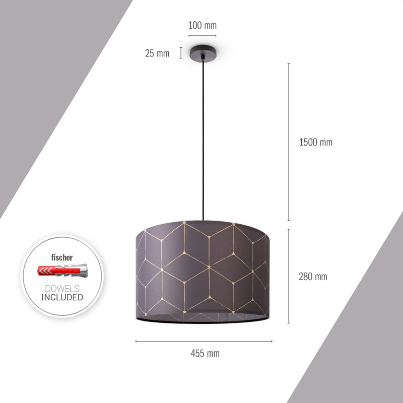 Drum pendant lamp 1-light Hachirou