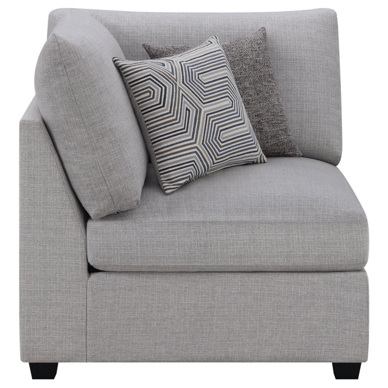 Fauteuil d'angle rembourré avec coussins Austin
