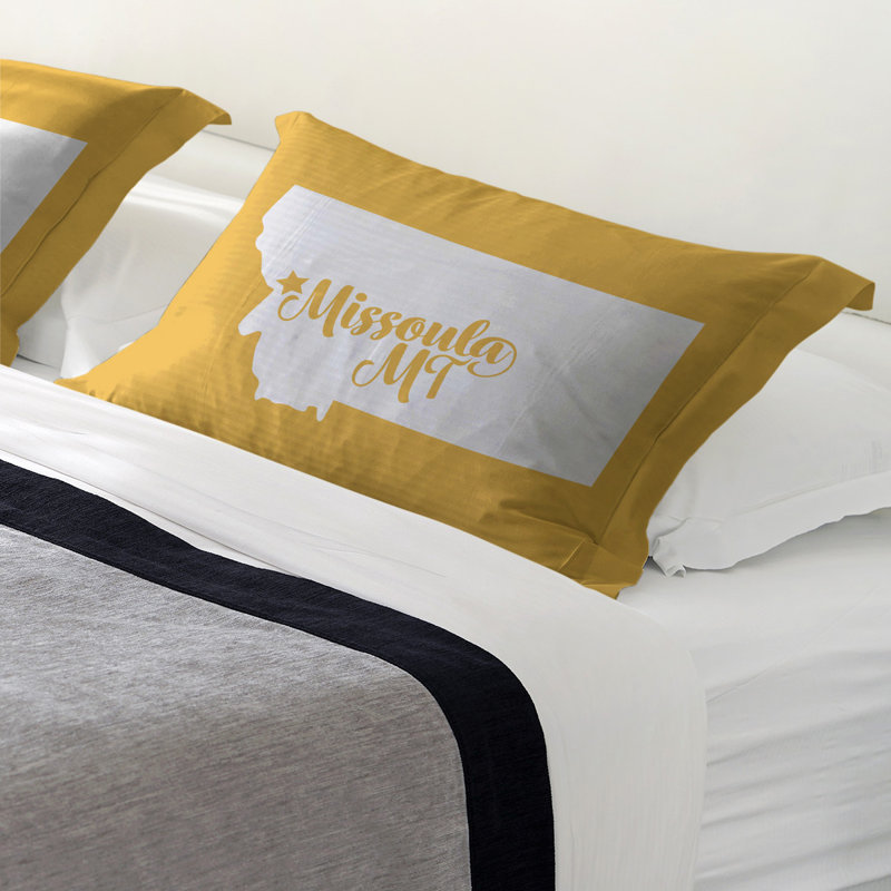Missoula Polyester Sham Set, Polyester, King, Yellow
