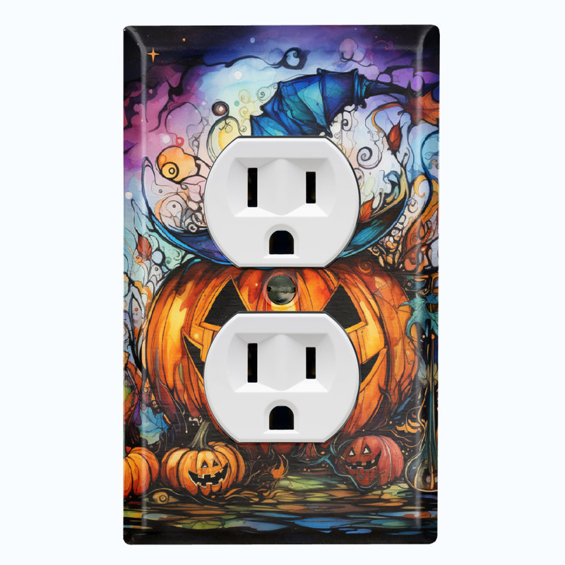 Figurine murale d'Halloween festive et citrouille d'Halloween