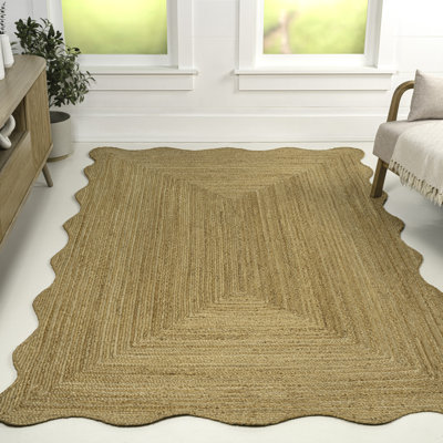 Seaside Cottage Scallop Edge Jute Rug