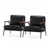 Black Faux Leather