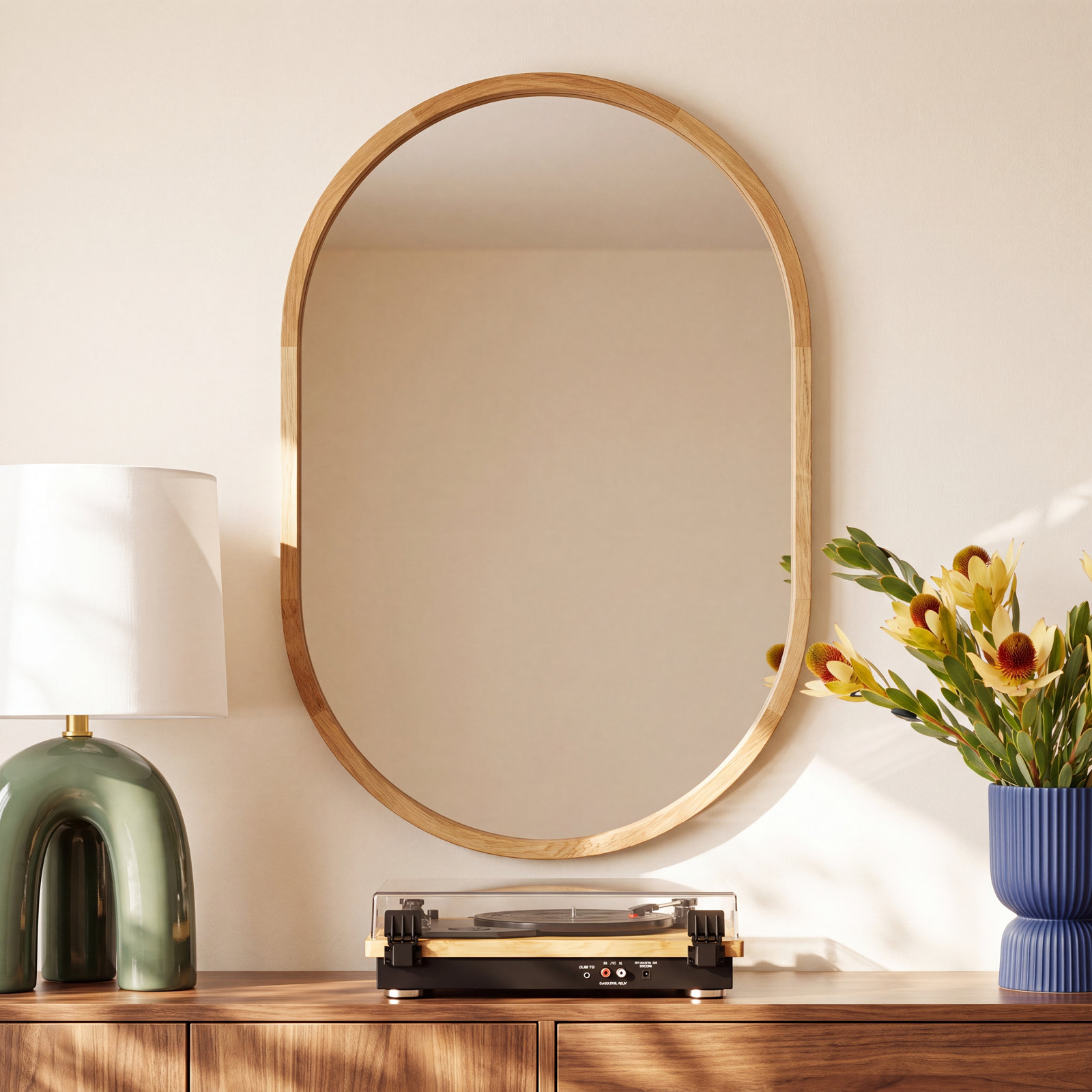 Roberts 24" Accent Mirror, Natural