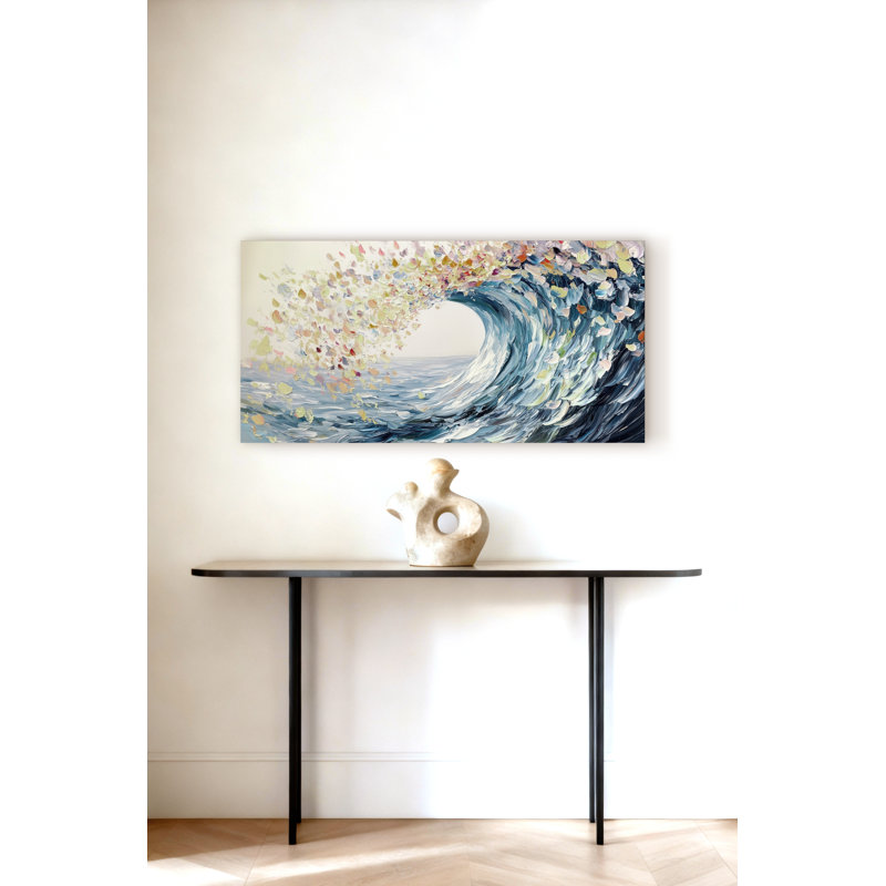 «The Barrel Wave», reproduction sur toile tendue, H 6 po x l 12 po