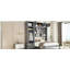 Grand lit escamotable mural avec armoire supérieure, tablettes et garde-robe, lit pliant peu encombrant, gris (ancien sku: N708S00022E)-359062328