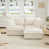 Chenille crème sélectionné