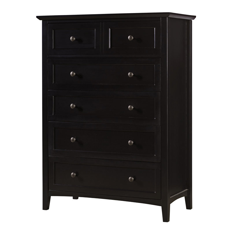 Annley 40'' W 5 - Drawer Dresser, Black