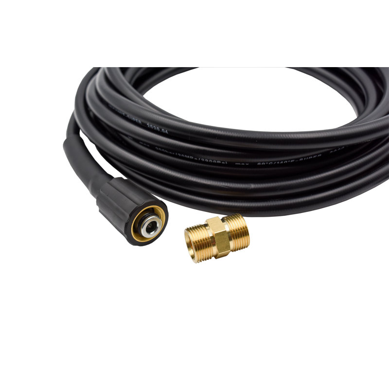 AR Blue Clean Pressure Washer Hose Kit, with 300 Series & Garden Hose Transfer Adapter