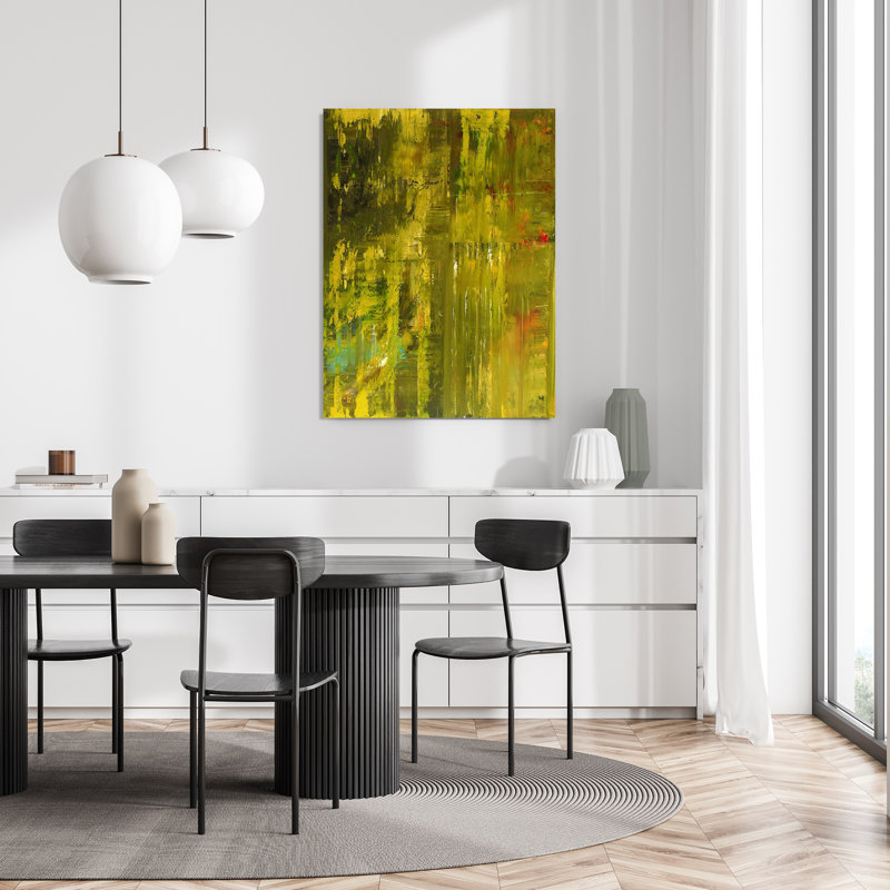 Campos De Verde - Artist Enhanced Canvas Print, Brown Framed Canvas, 61.5" H x 41.5" W x 1.75" D
