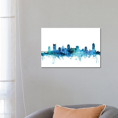 Nashville, Tennessee Skyline by Michael Tompsett - Wrapped Canvas Gallery-Wrapped Canvas Giclée