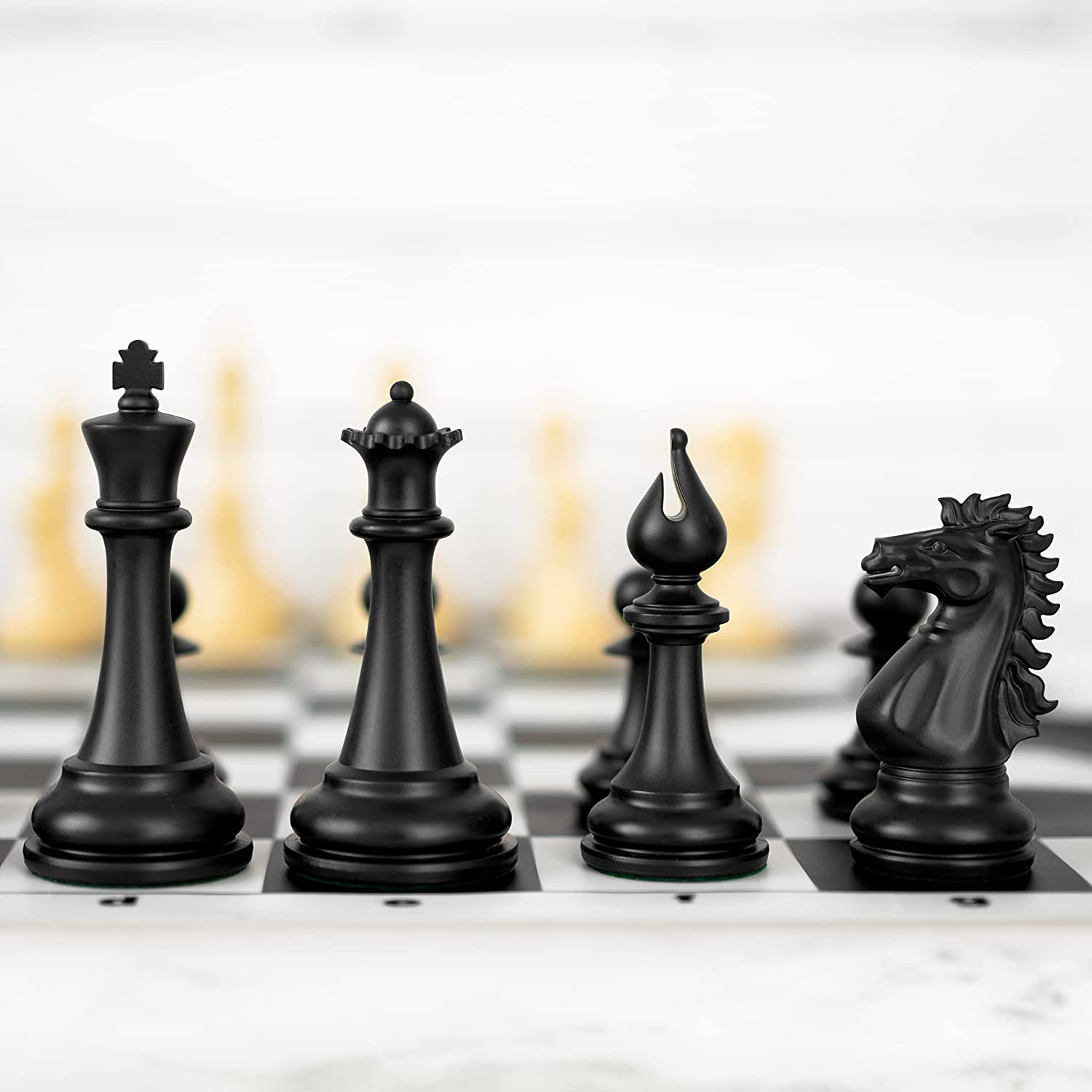 Professional Tournament Chess Set with Silicone Board