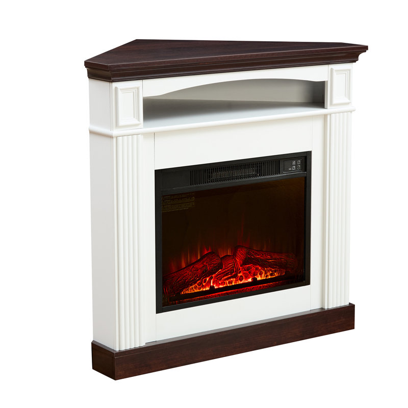 23" Electric Fireplace Insert With Realistic Flames & Remote Control Heating