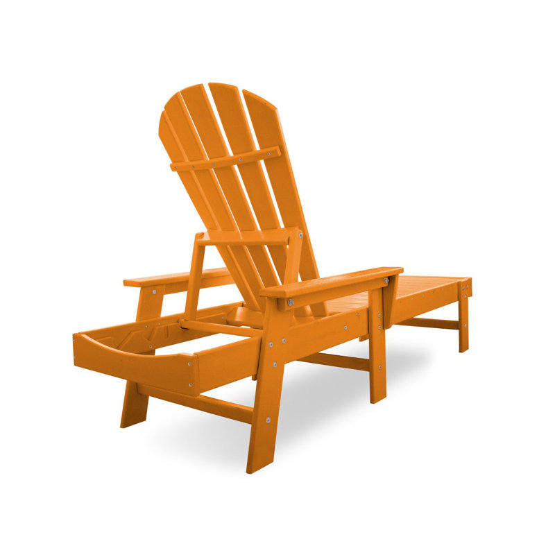 POLYWOOD South Beach Chaise, Tangerine