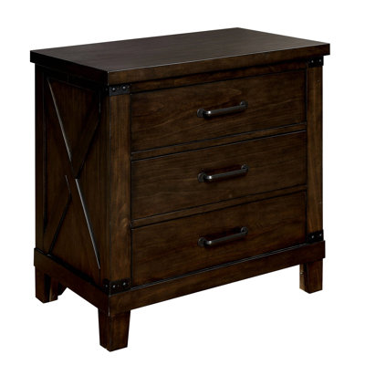 Table de chevet 3 tiroirs Ashly
