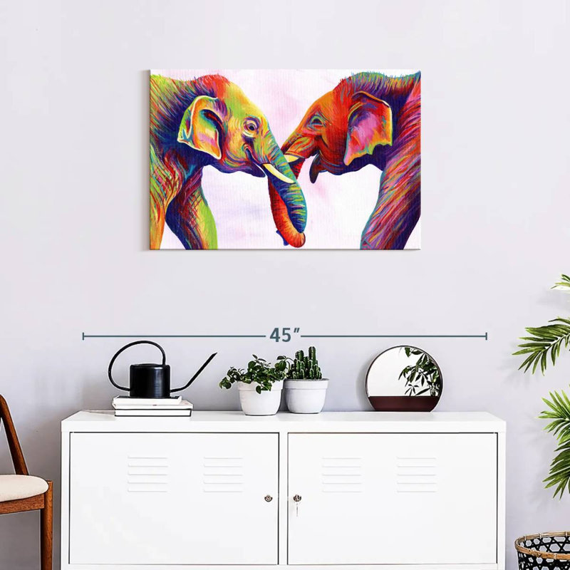 Brampt Elephant Calves, 20" H x 30" W