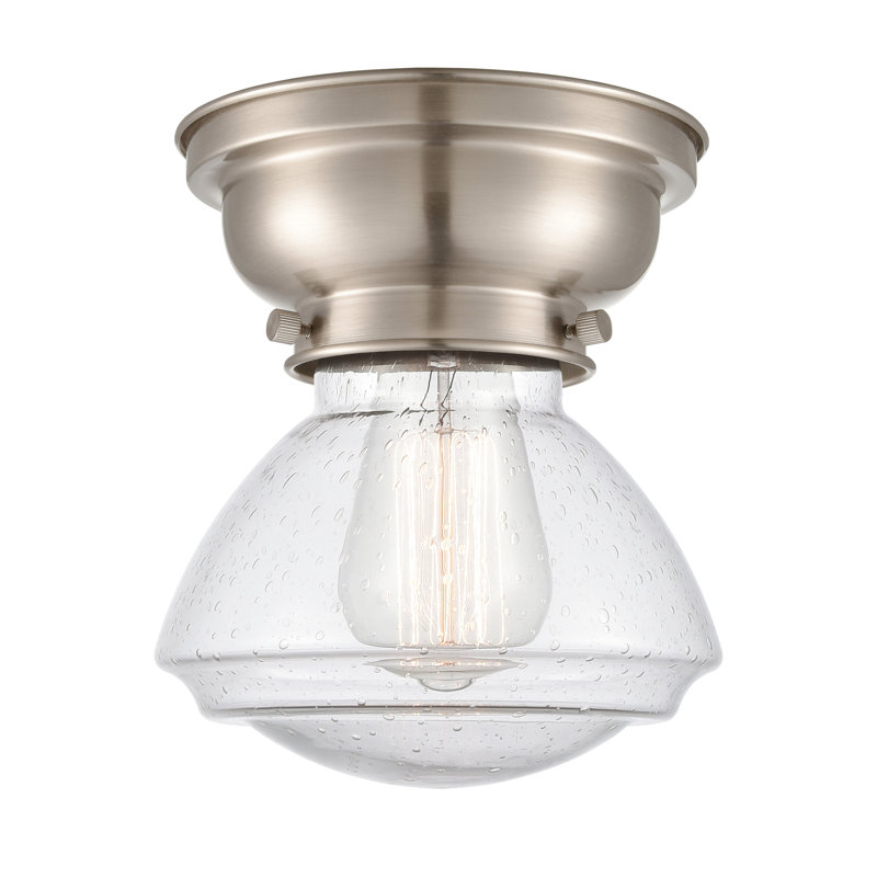 Plafonnier encastré 1 lumière 3,75 po Chesterville, Grainé, Nickel satiné brossé, Ampoule DEL 6 watts Vinage
