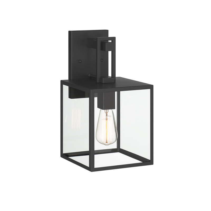 Steel Wall Light, 14.75" H x 8" W x 8.75" D