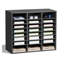Rangement à 24 compartiments avec tablettes réglables - Trieur de courrier à panneau de particules gris pour le bureau et la maison-126178887