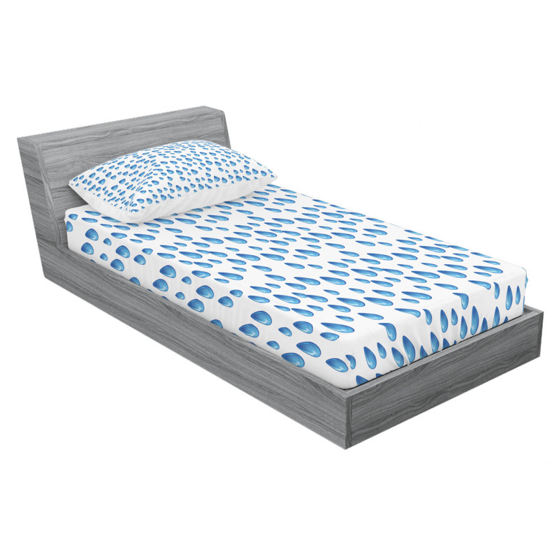 Microfiber Sheet Set, Twin Sheet Set with Fitted Sheet