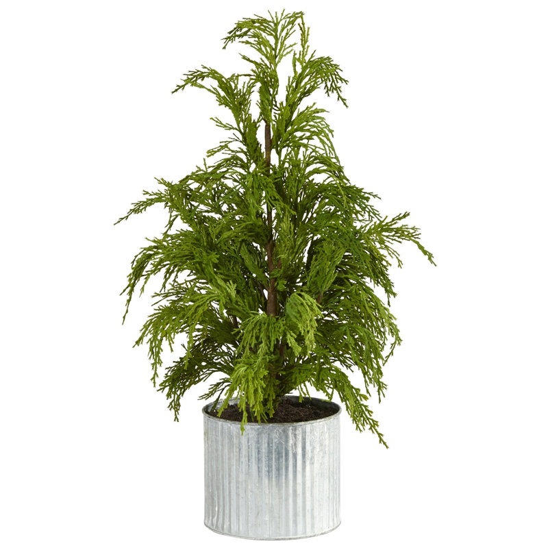 Arbre de Noël artificiel pin cèdre en pot décoratif