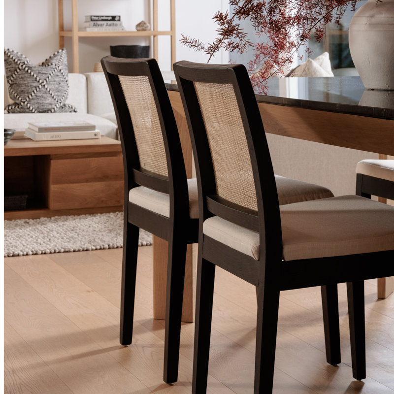 ORVILLE DINING CHAIR-SET OF TWO, Black