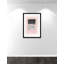 Vedaline Thomasin rose, noir et argent chatoyant I encadré sur papier par impression-93750010-93750011