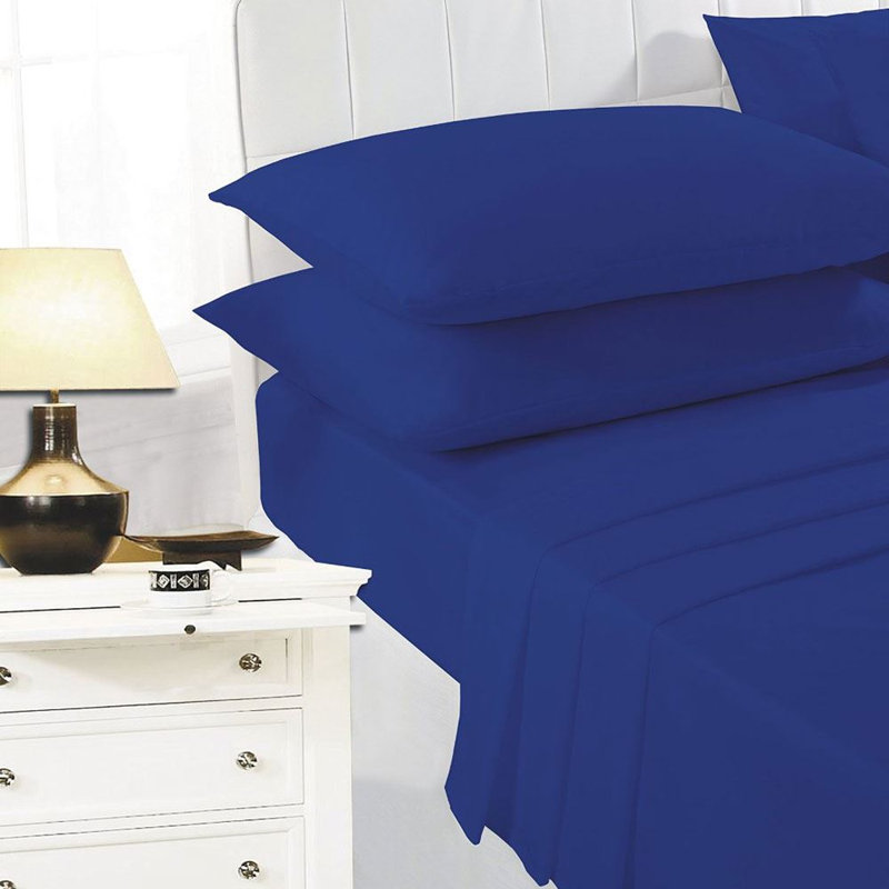 Easy Care Polycotton Valance Sheet, Double, Chocolate