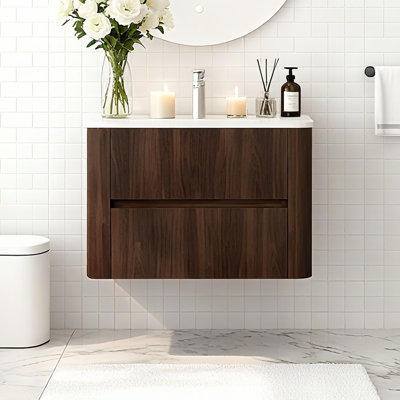 Meuble-lavabo mural simple 30 po avec lavabo