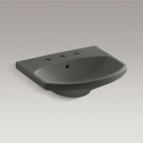 Cimarron® Vitreous China 23" Pedestal Bathroom Sink with Overflow